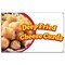 Signmission Deep Fried Cheese Curds Banner Concession Stand Food Truck Single Sided B-120 Deep Fried Cheese Curds19 - alternate 1